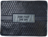 Prestige Leather Challah Cover — Geometric Design, Exclusive Collection (CC750D-NV)