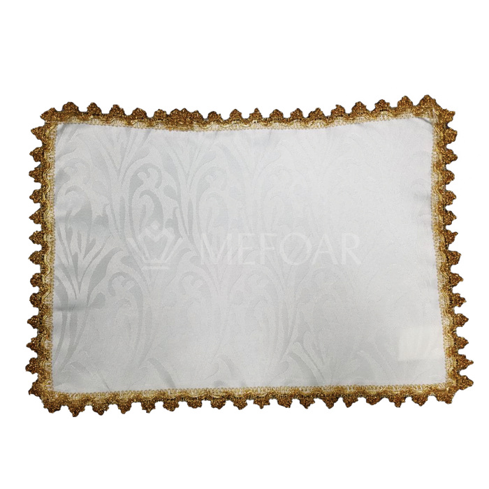 Brocade Fabric, Gold Trimming, Challah Covers (no words) - Challah Covers | Judaica Square Lakewood