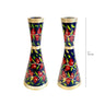 Emanuel Hand Painted Candlesticks Pomegranate Multicolor 5.7" (EM-CDP1)