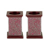 Emanuel Square Candlesticks w/ Full Metal Cutout (EM-CG)