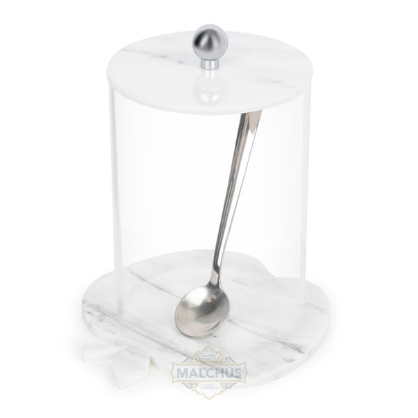 Malchut Lucite Apple & Honey Dish- #330 - Judaica Accessories