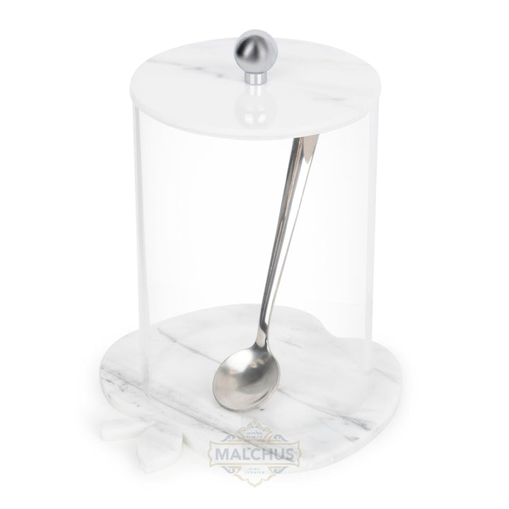 Lucite apple-shaped honey dish design 330 | Judaica Square Lakewood
