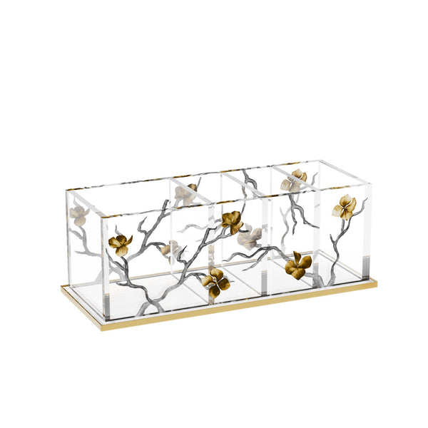 Golden Branch Cutlery Holder — Feldart Judaica | Judaica Square Lakewood