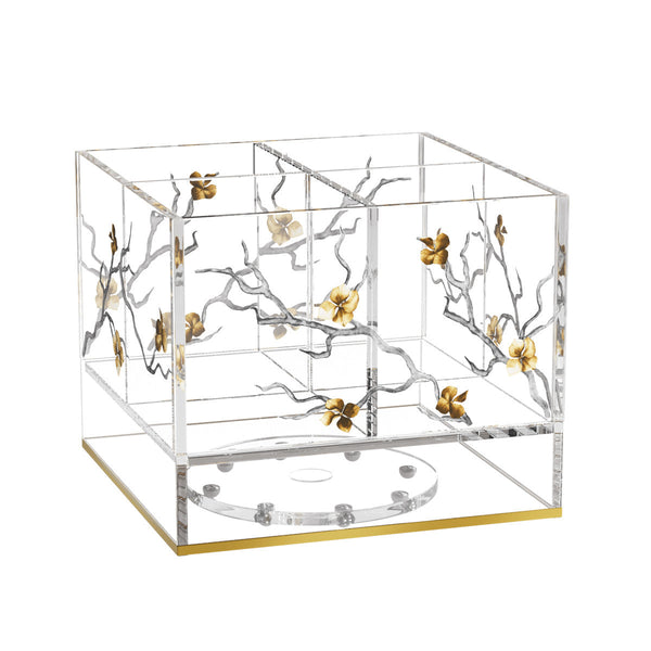 Golden Branch Swivel Cutlery Holder — Feldart Judaica | Judaica Square Lakewood