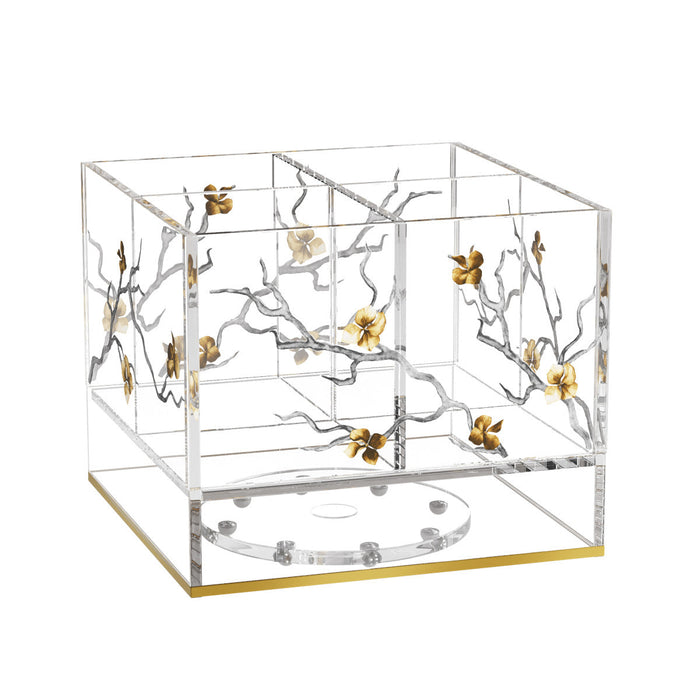 Golden Branch Swivel Cutlery Holder | Judaica Square Lakewood