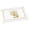 Leatherite Chanukah Tray — Dimensions: 11.5" x 15.75"