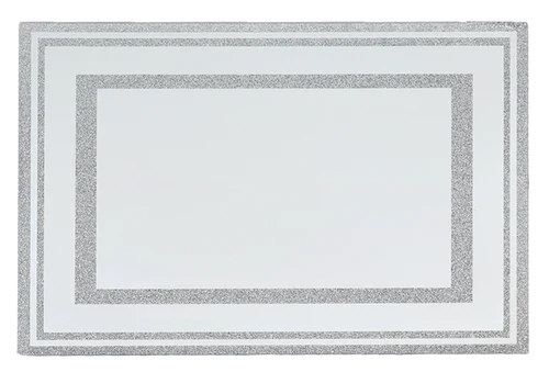 Candlestick Tray: Mirror With Glitter 14