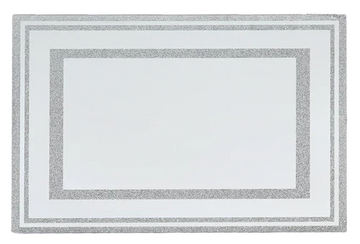 Candlestick Tray: Mirror With Glitter 14