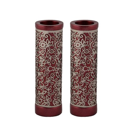 Emanuel Round Candlesticks w/ Full Metal Cutout