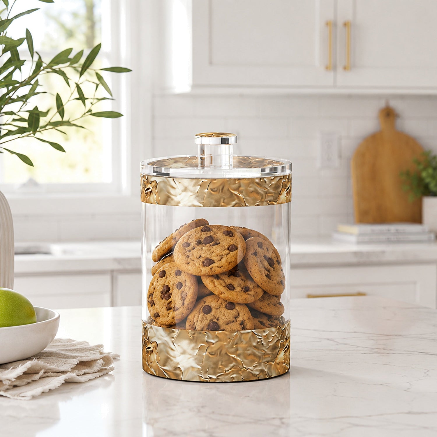 Cadence Cookie Jar — Shabbos, Acrylic | Judaica Square Lakewood