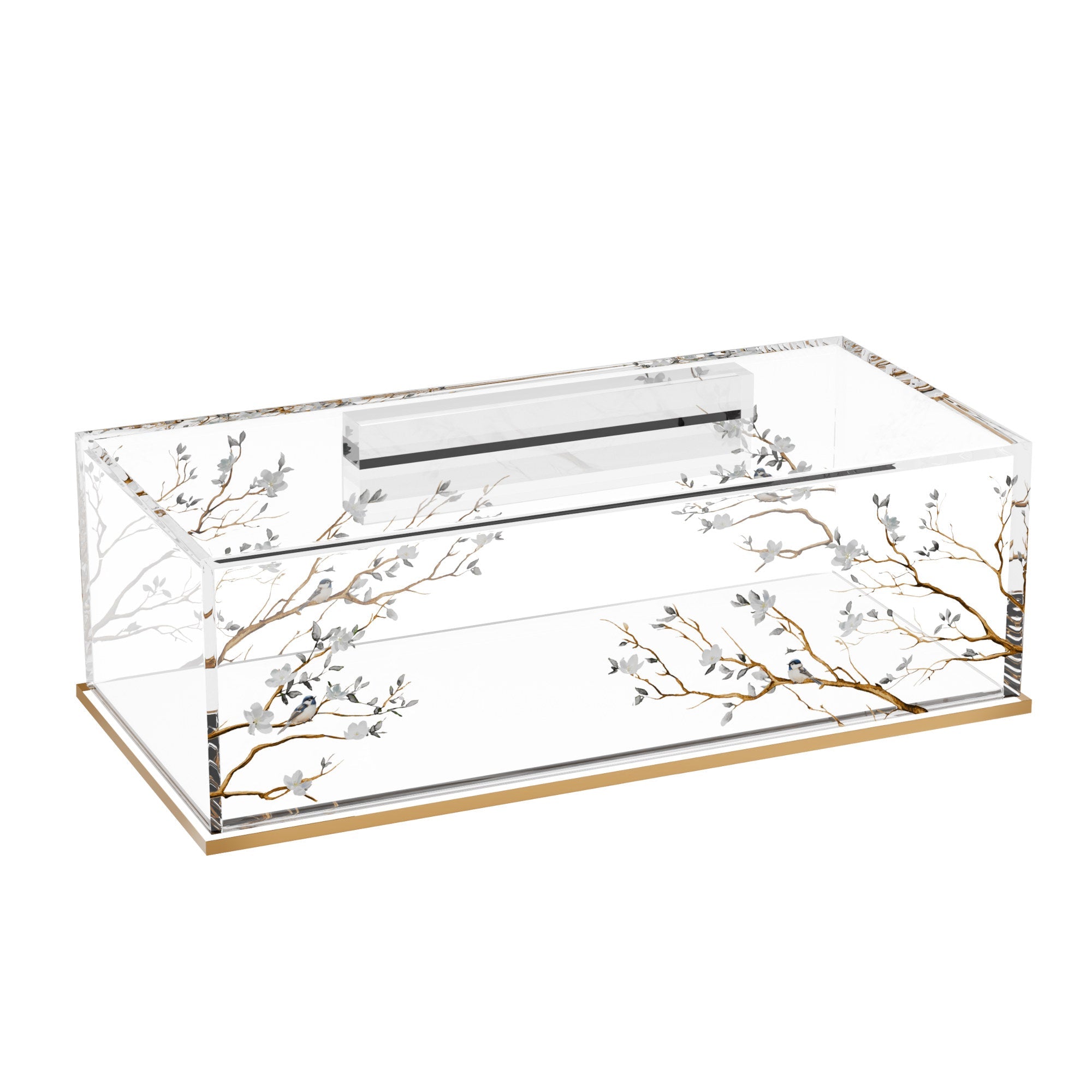 Botanical Blooms Cake Log Holder — Cake Holder | Judaica Square Lakewood