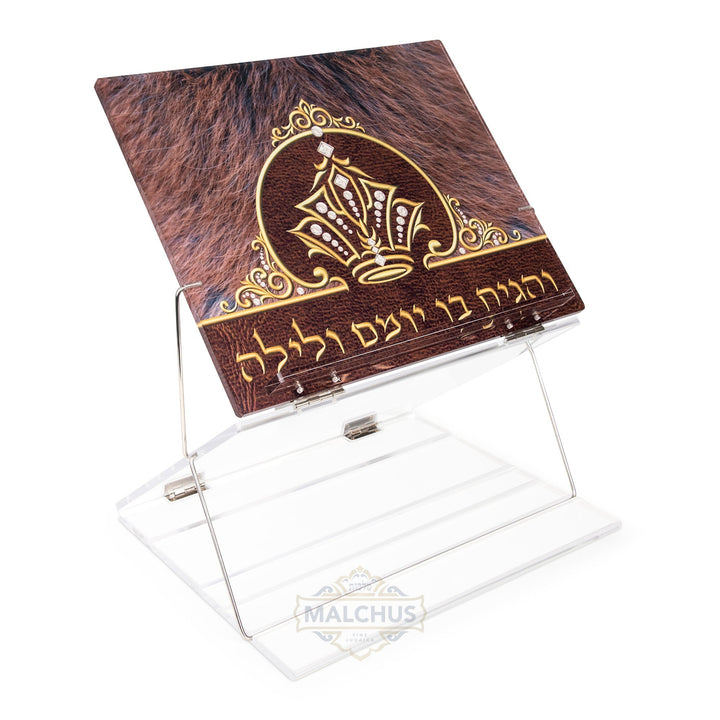 Double foldable lucite table shtender design 331 | Judaica Square Lakewood