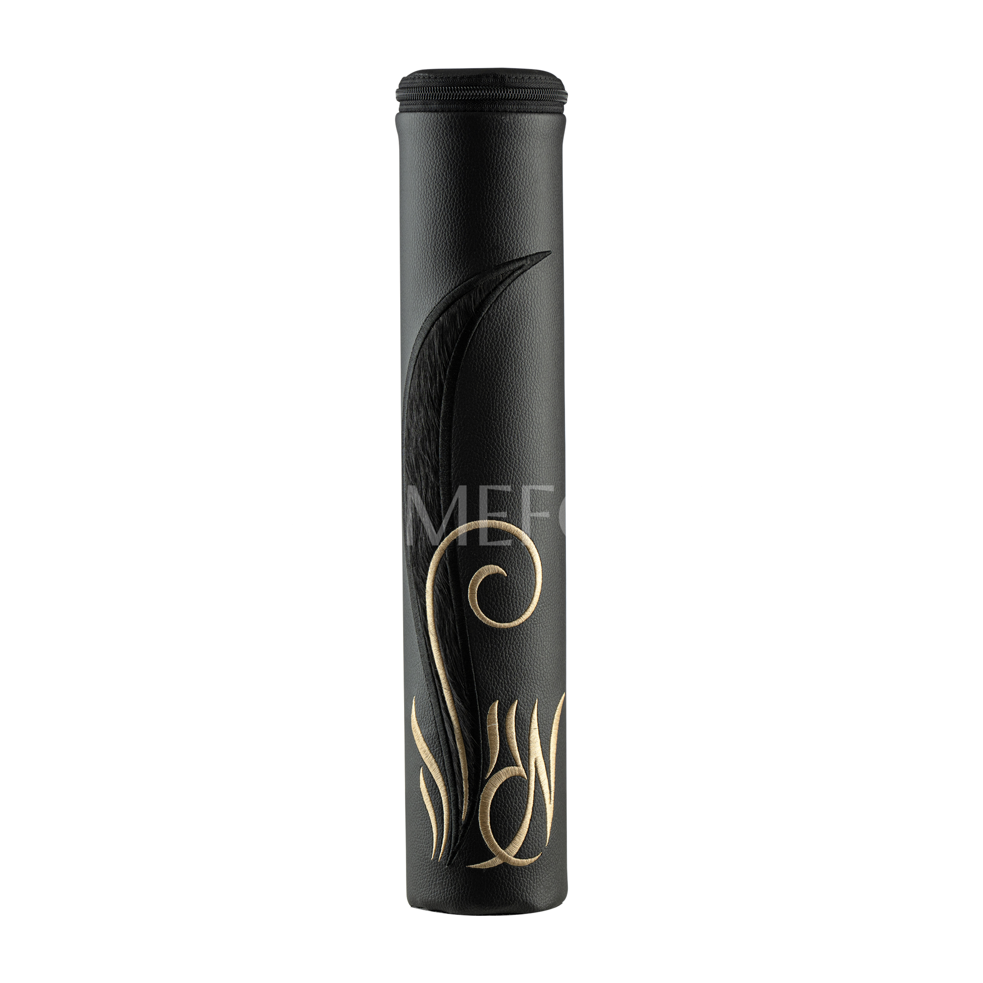 Black Leather with Black Fur Megillah Holder - 252 - Megillah Cases