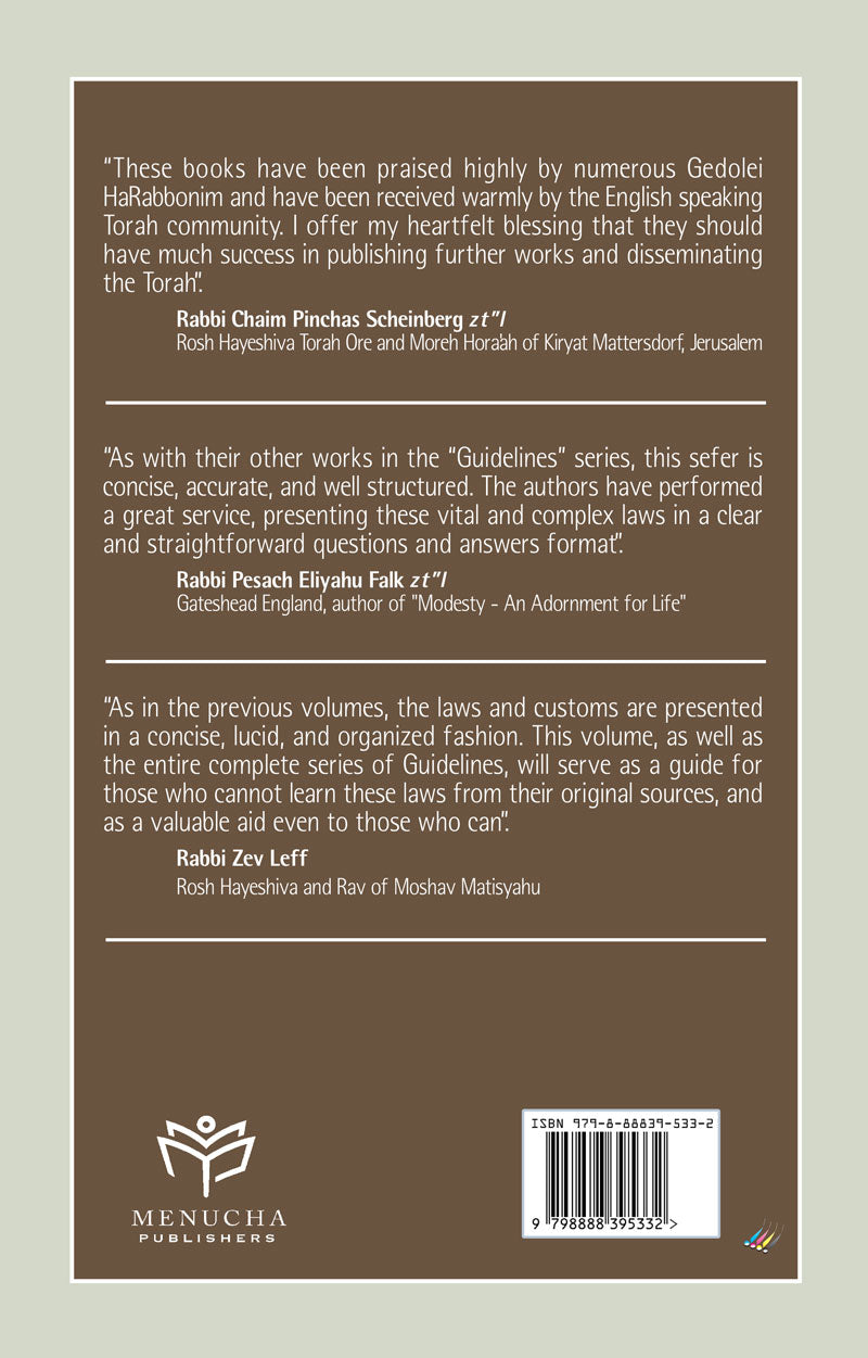 Guidelines Questions and Answers about the Laws of Yom Tov and Chol Hamoed
