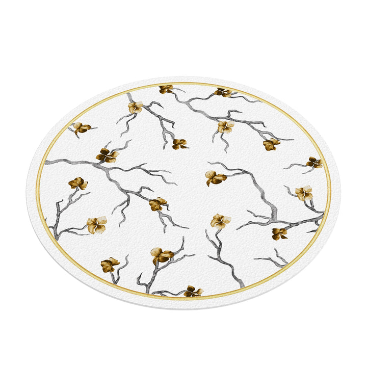 Golden Branch Charger Plates (4-Pack) — Leather