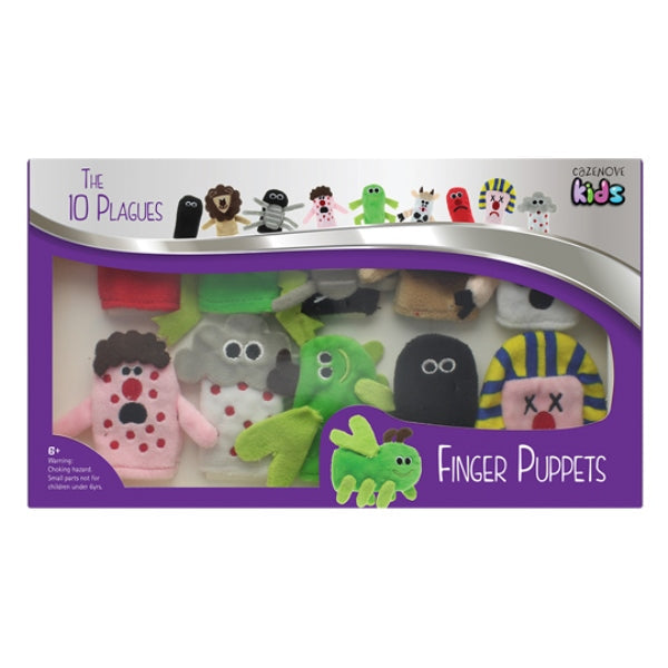 Passover Ten Plagues Finger Puppets by Cazenove Judaica