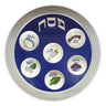 Seder Plate: Melamine - Blue - 14"