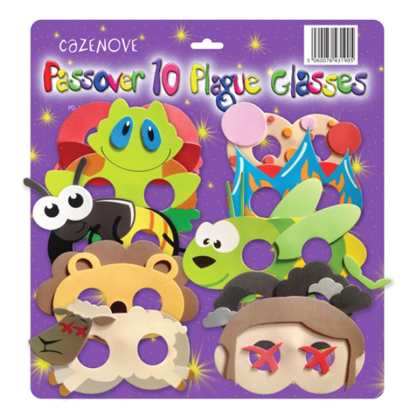 Passover 10 Plagues Foam Glasses