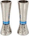 Emanuel Conical Shaped Hammered Candlesticks- Blues (EM-CSJ2)
