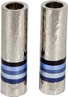 Emanuel Cylinder Shaped Hammered Candlesticks- Blues (EM-CSO2)