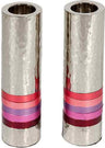 Emanuel Cylinder Shaped Hammered Candlesticks- Reds (EM-CSO3)
