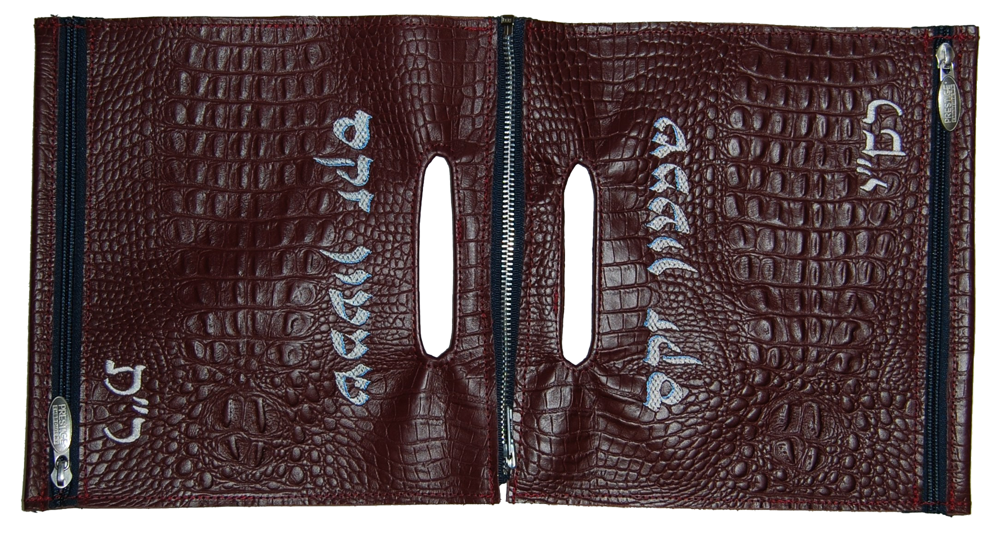 Prestige Custom Croc Tallit & Tefillin Bag — Chabad & Travel Design (CO100-BG)