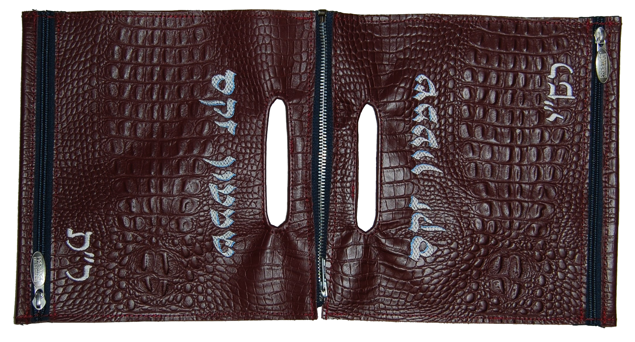 Prestige Custom Croc Tallit & Tefillin Bag — Chabad & Travel Design (CO100-BG)