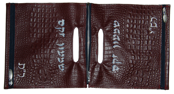 Prestige Custom Croc Tallit & Tefillin Bag — Chabad & Travel Design (CO100-BG)