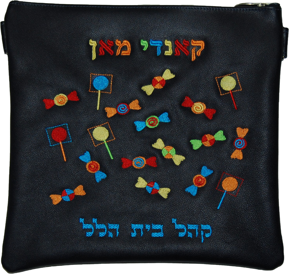 Prestige Leather Tallit & Tefillin Bag (CandyD-BK)
