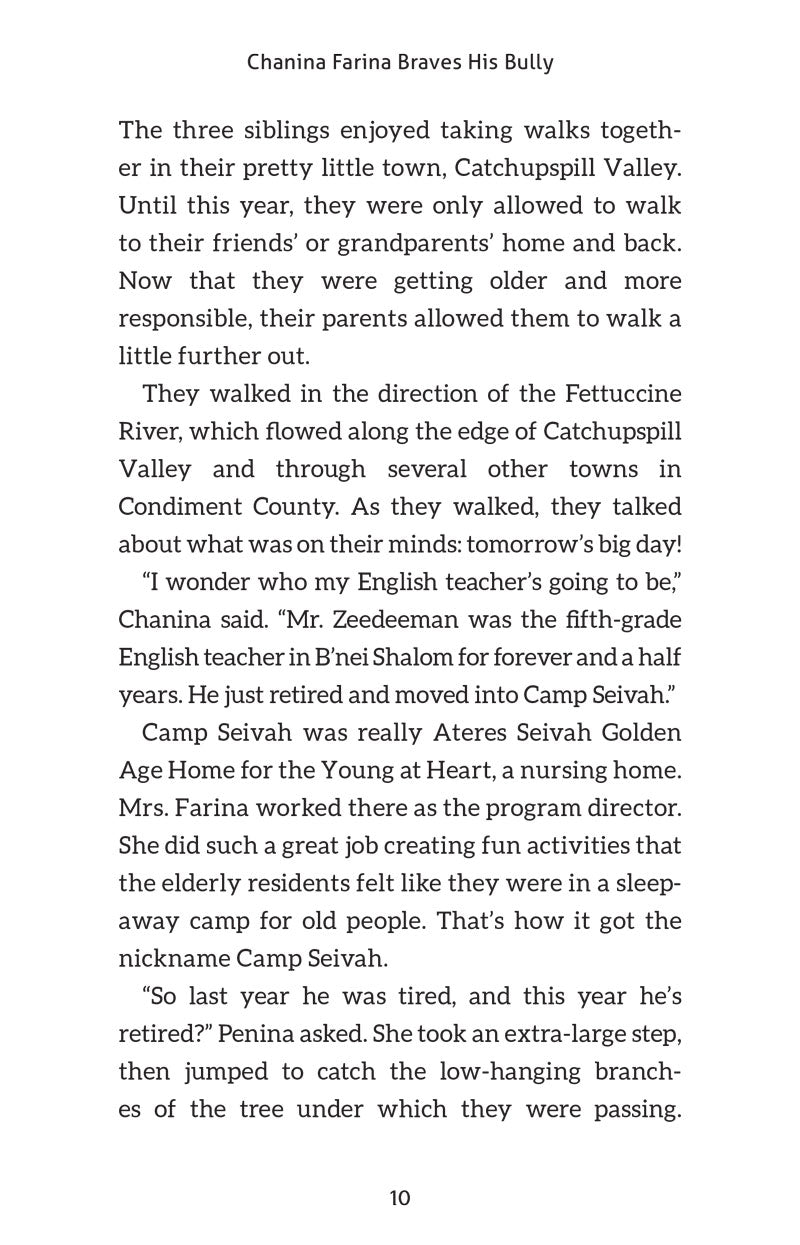 Chanina Farina Braves His Bully — hardcover Jewish children's chapter book by Fradl Adams | Judaica Square Lakewood