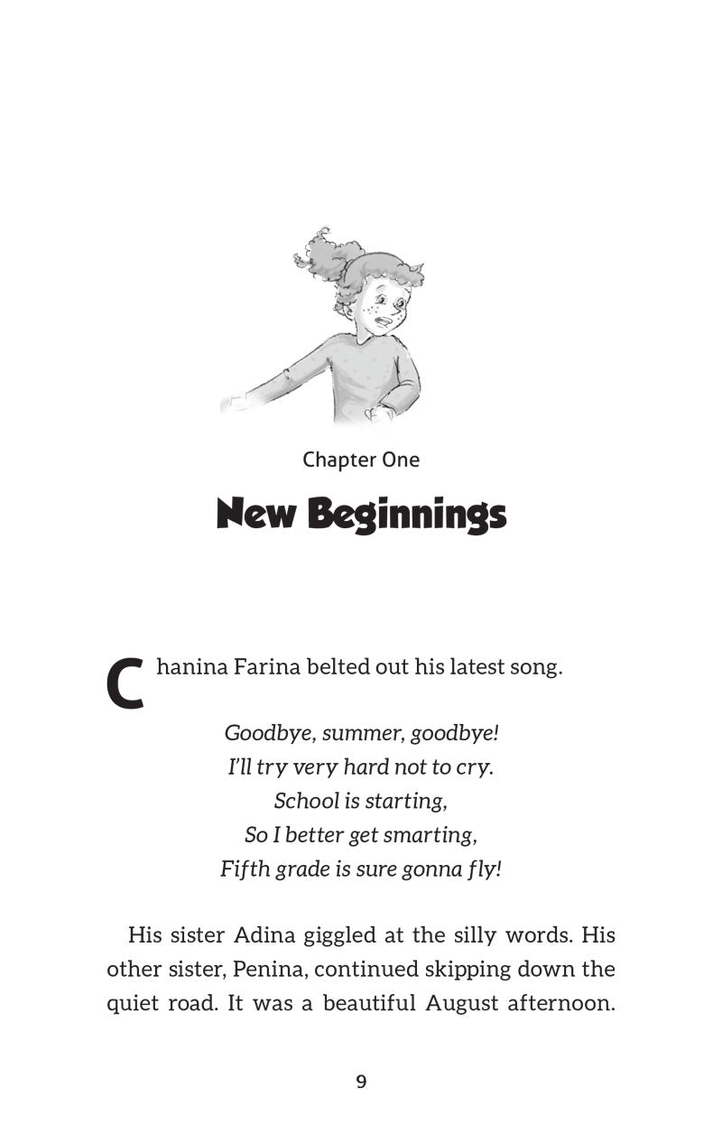 Chanina Farina Braves His Bully — hardcover Jewish children's chapter book by Fradl Adams | Judaica Square Lakewood