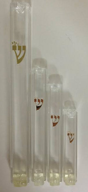 Clear Plastic Mezuzah Case 10cm (MZ-PMC10CG) 28280 22956