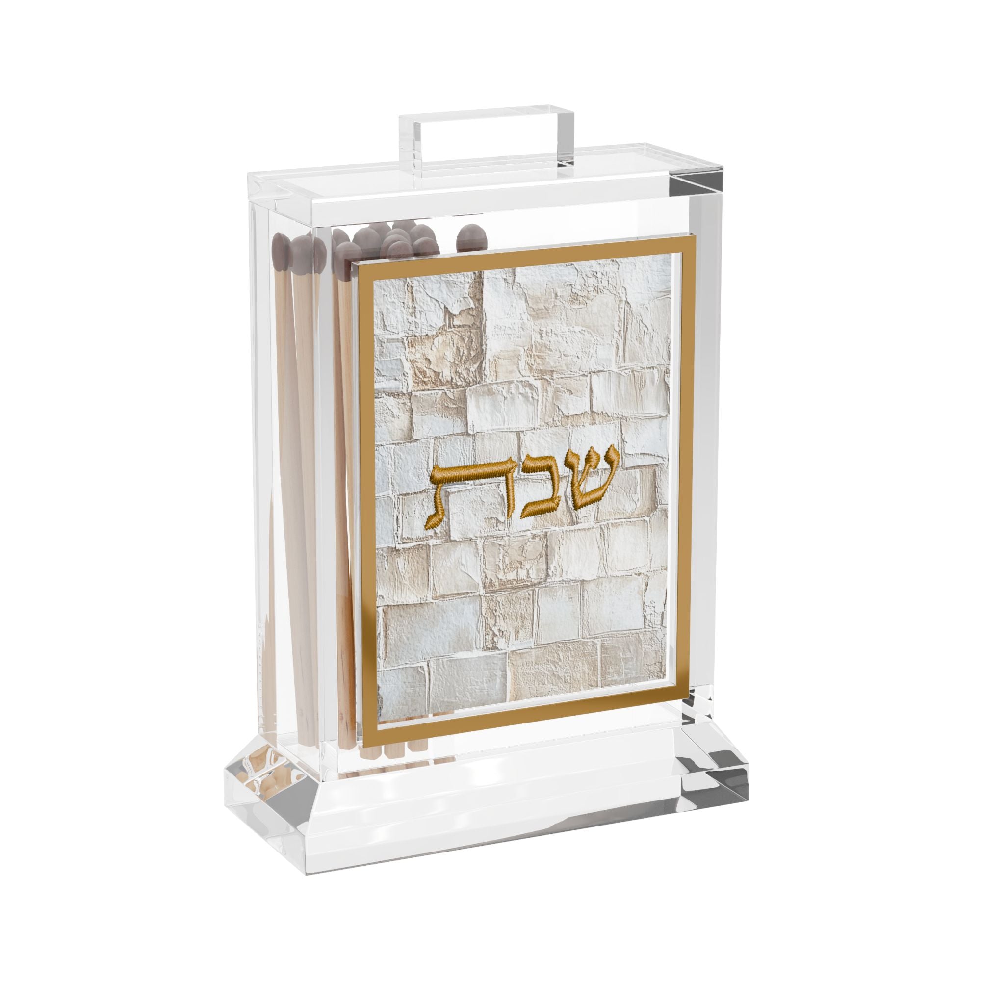 Leatherite Artwork Matchbox - Serene Kosel — Leatherite Jerusalem Wall Art | Judaica Square Lakewood