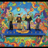 Collector Beatles menorah — four vintage band figures with enamel yellow submarine | Judaica Square Lakewood