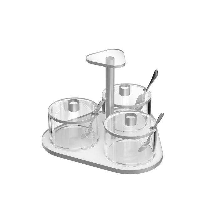 Classic Swivel Dip Dish (3 Dishes) — Serving | Judaica Square Lakewood
