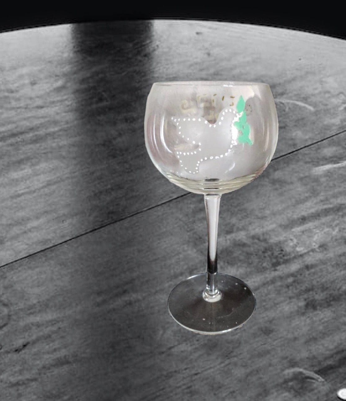 Seder cup set — three etched glasses painted with purple grapes | Judaica Square Lakewood (view 8)