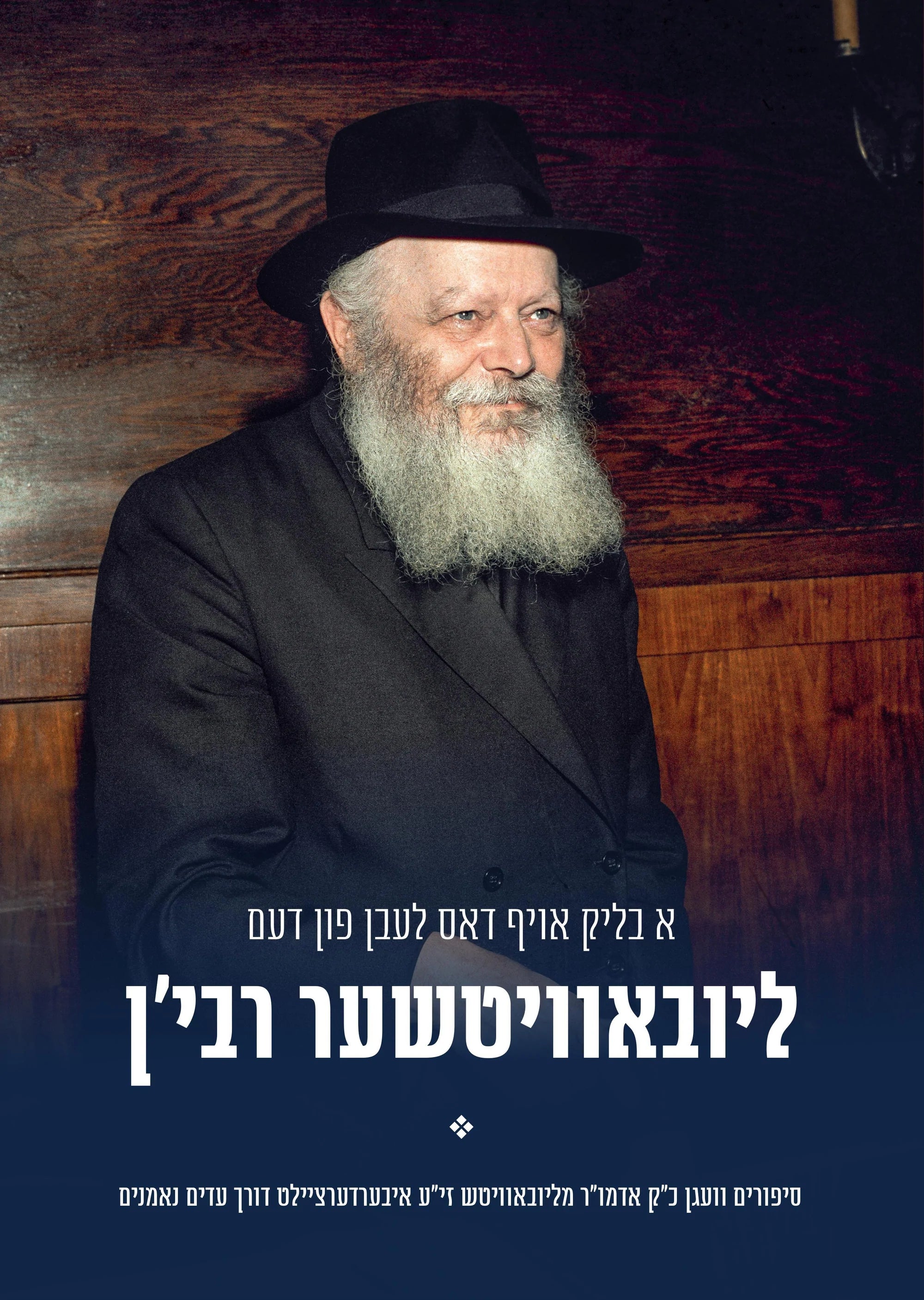 A Blick Oif Dus Leben Fun Dem Lubavitcher Rebbe [Yiddish] (DVD) — Jewish music DVD | Judaica Square Lakewood