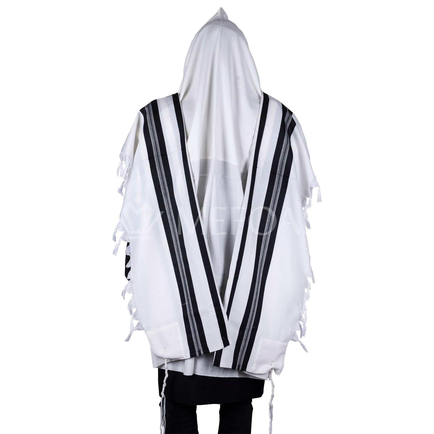 Tallis Wool Hamefoar - Deluxe - Tallis view 2 | Judaica Square Lakewood