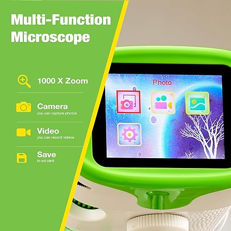 StarkToy Rechargeable Digital Microscope for Kids with Slides — product view, view 4 | Judaica Square Lakewood