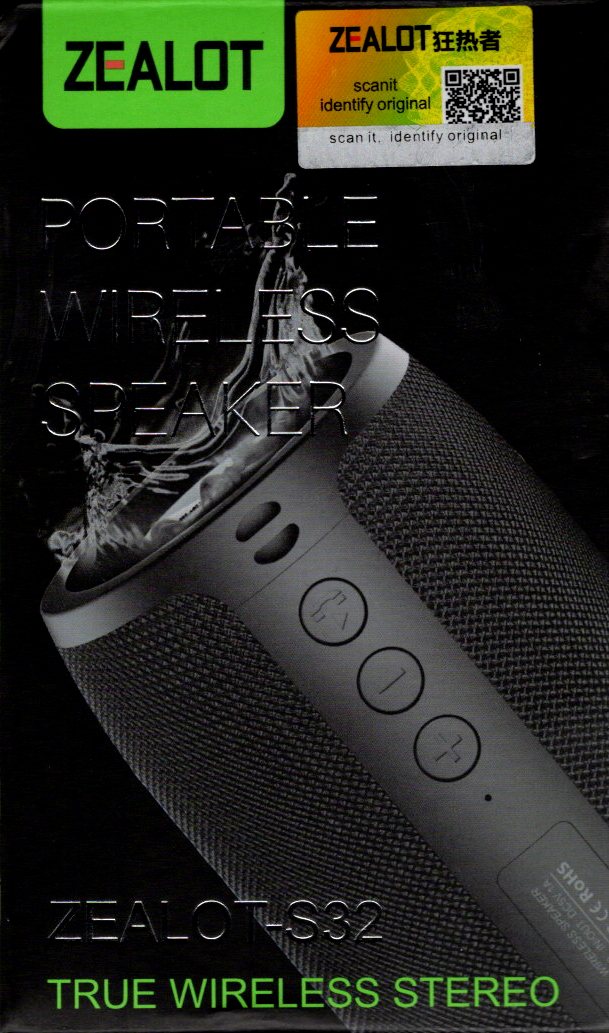 Zealot Portable Wireless Speaker — wireless speaker | Judaica Square Lakewood