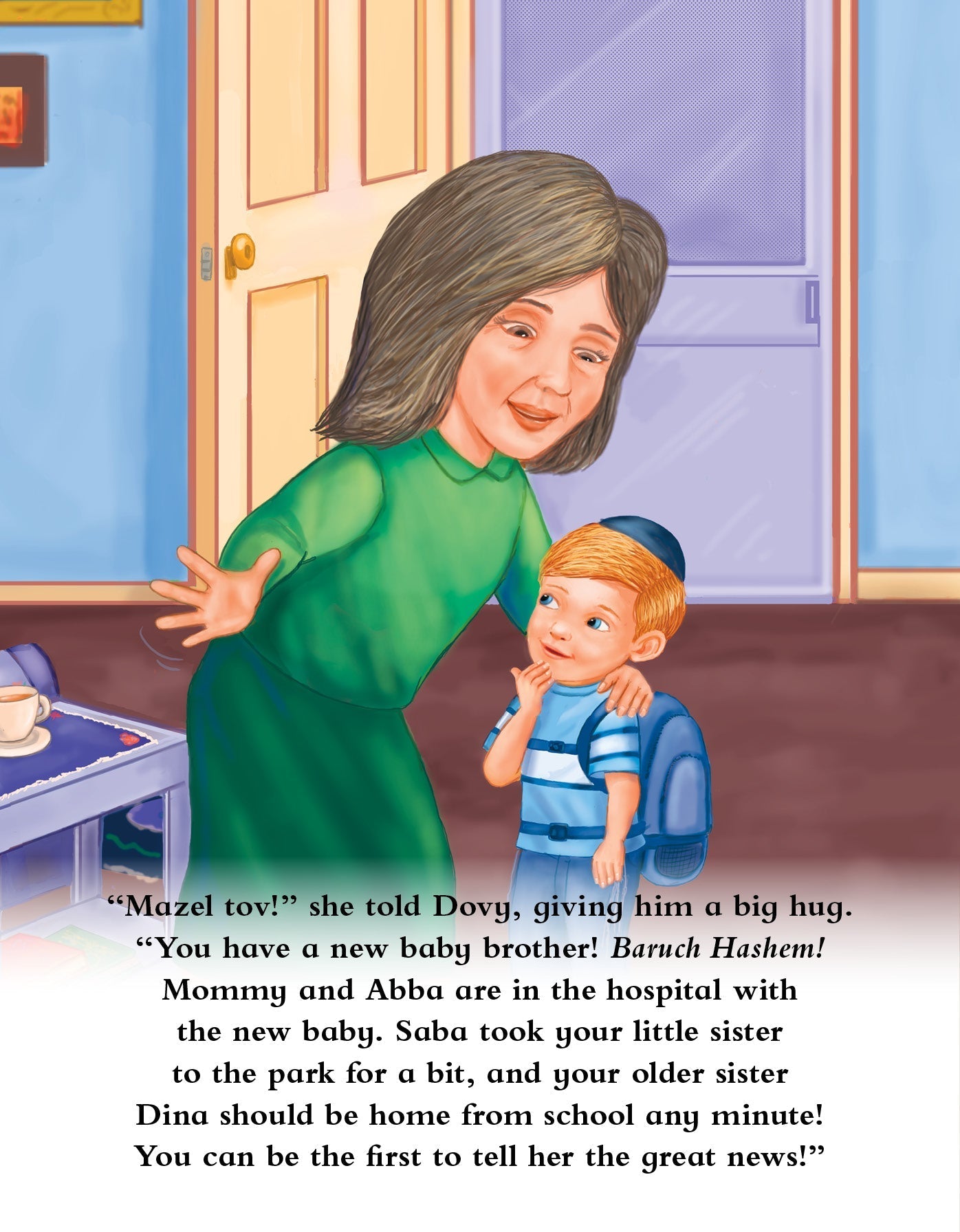 Lite Boy #8 - Dovy and His New Baby Brother by Malky Weinstock — Judaica Press (image 3)