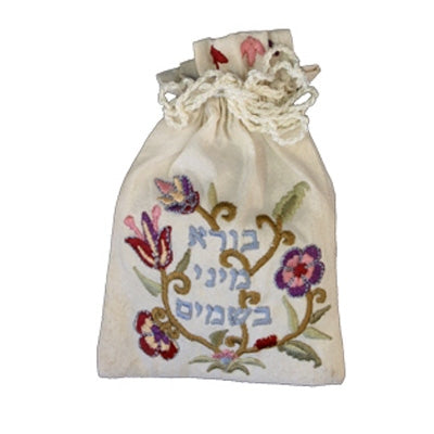 Embroidered Spice Bag Floral