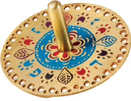 Laser cut Dreidel Oriental MULTI COLOR