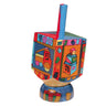 Emanuel Painted Small Dreidel With Stand SHIN (EM-DRS8B)