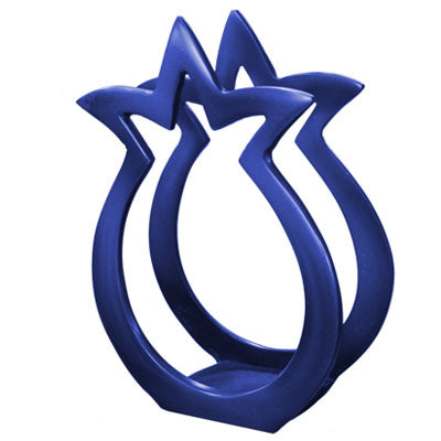 Aluminum Napkin Holder Pomegranate Shape Blue