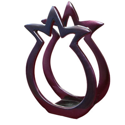 Aluminum Napkin Holder Pomegranate Shape Red