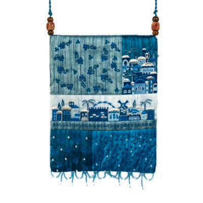 Emanuel Bag Patches & Embroidery Jerusalem Blue (EM-PBE-3B)