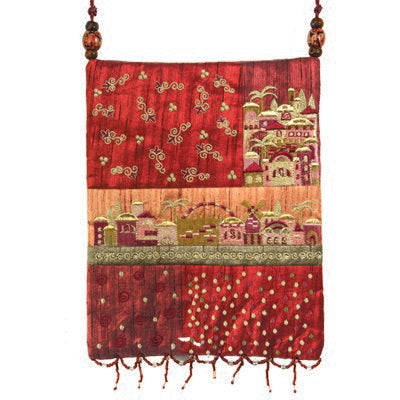 Emanuel Bag Patches & Embroidery Jerusalem Maroon