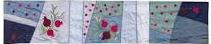 Emanuel Table Runner Pomegranates Blue 40' (EM-RPB40)