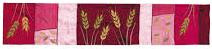 Emanuel Table Runner Wheat/Maroon 60' (EM-RWM60)